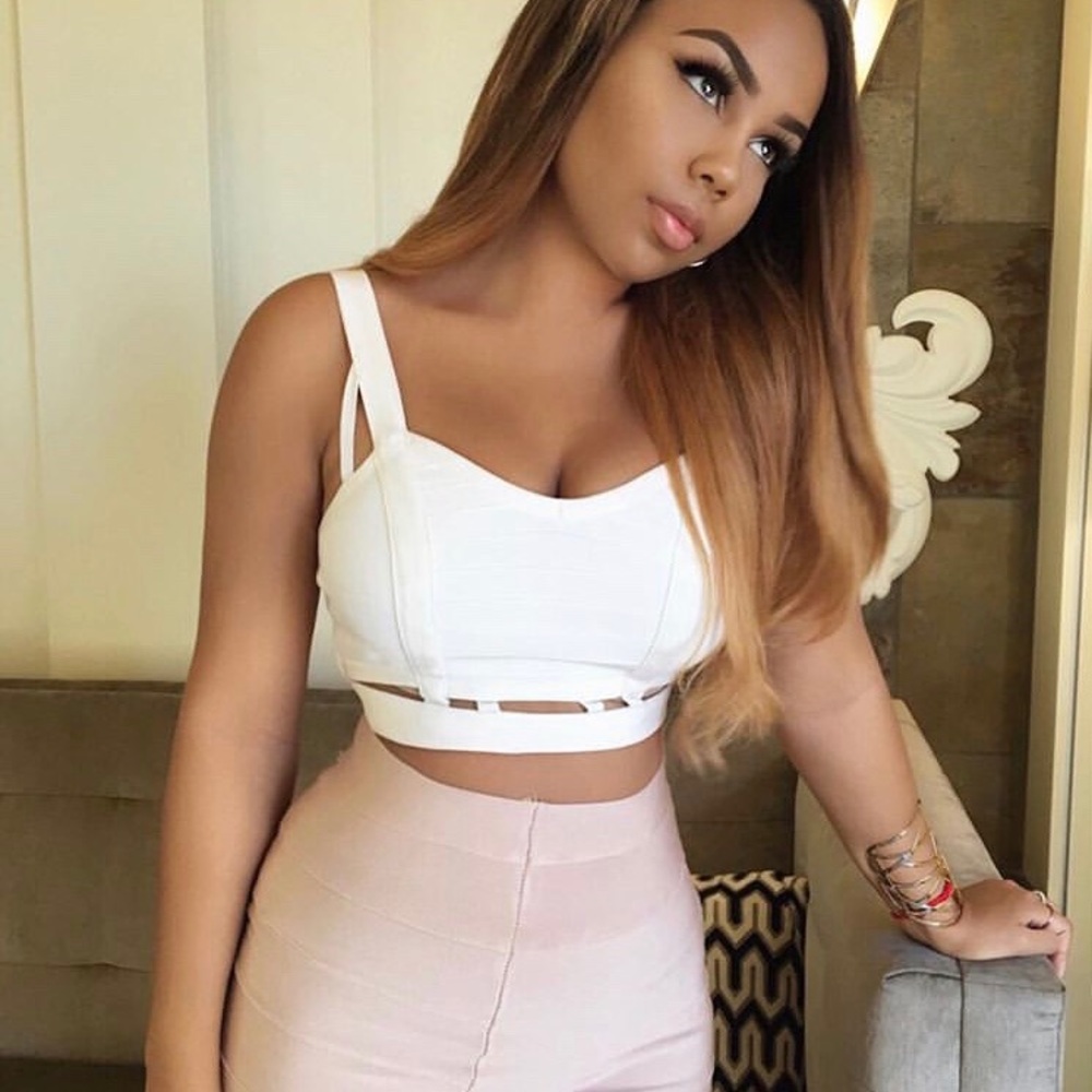 Bandage White crop top